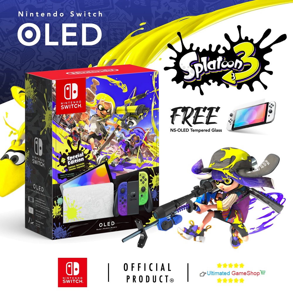 Jual Console Nintendo Switch OLED Splatoon 3 Edition Shopee Indonesia