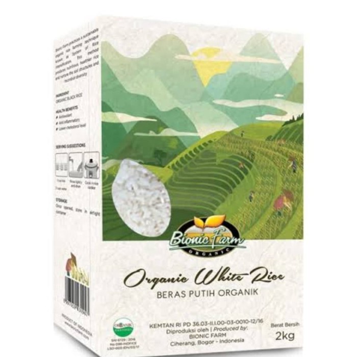 

978Eq0010W Bionic Farm Organic White Rice (Beras Putih Organic)2Kg W5Q40112