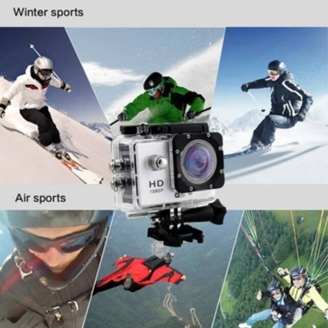 [PROMO] 12 MP Action Camera  1080P Helmet Sports DV HD DV Action Waterproof 30M Camera Camcorder