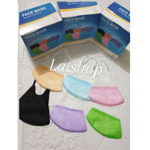 Masker Duckbill warna isi 50