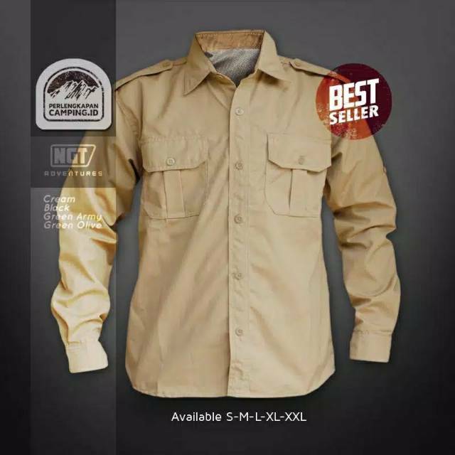 COD KEMEJA PDL LAPANGAN LENGAN PANJANG TACTICAL | Shopee