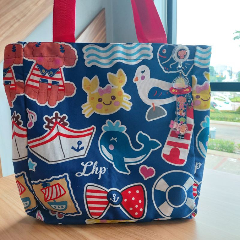 Tote Bag Poodle Sailor