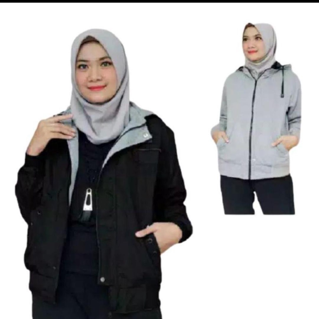 JAKET BOLAK BALIK WANITA - JAKET BB ONLY