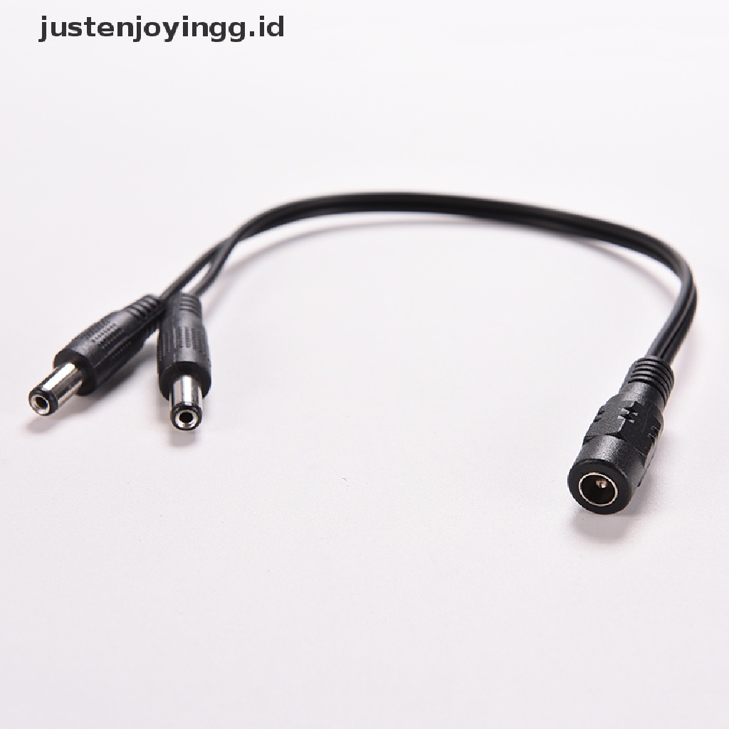 Kabel Power Splitter 1 Female Ke 2 Male DC 12V Ukuran 5.5x2.1mm Untuk Kamera CCTV