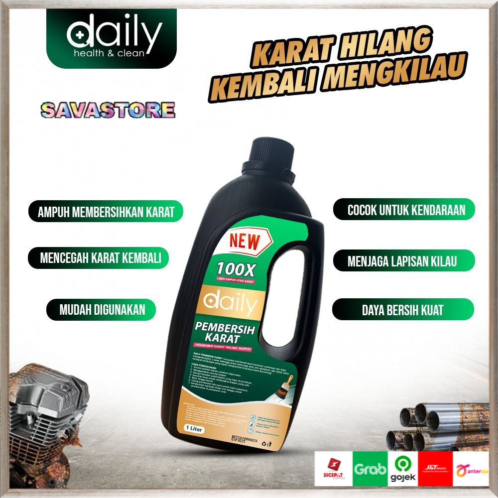 DAILY PEMBERSIH KARAT BESI &amp; STAINLESS STEAL AMPUH HILANGKAN KARAT