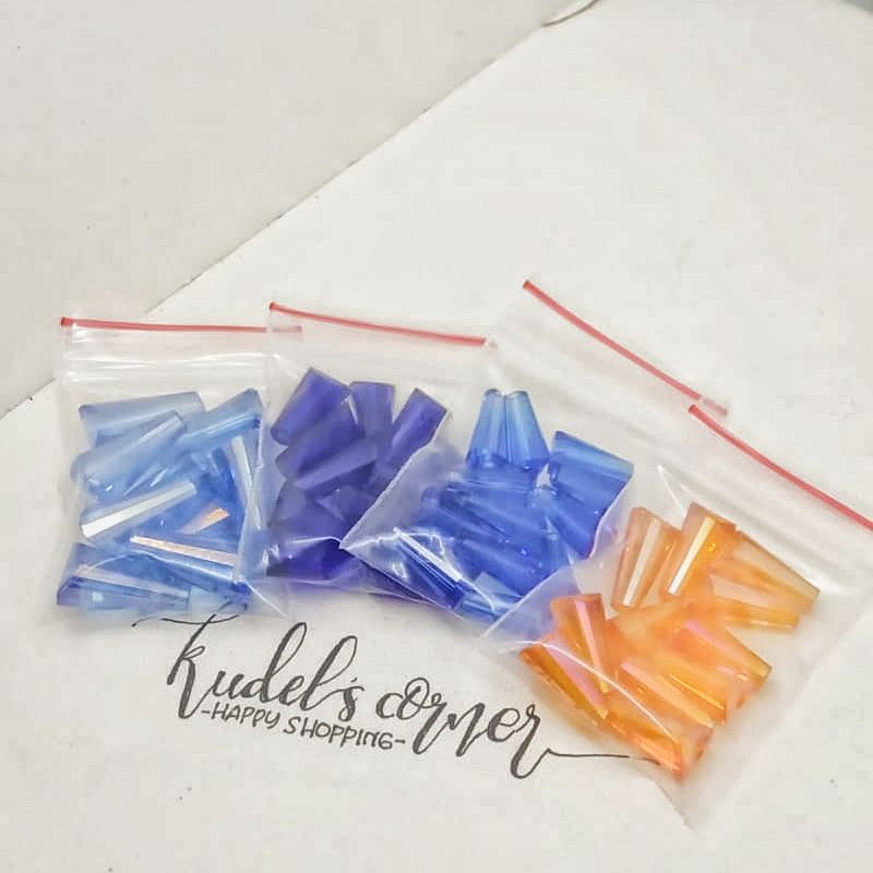 OBRAL!! 12pcs kristal pagoda/tapal kuda berbagai ukuran
