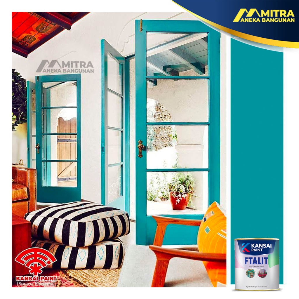

HJK CAT KAYU DAN BESI KANSAI FTALIT GLOSS 1 LITER / SEMI GLOSS / DOFF / CAT MINYAK