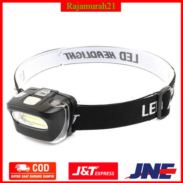 PROMO Albinaly Senter Kepala Headlamp COB LED - TG-005 - Black - 7RFL1ABK
