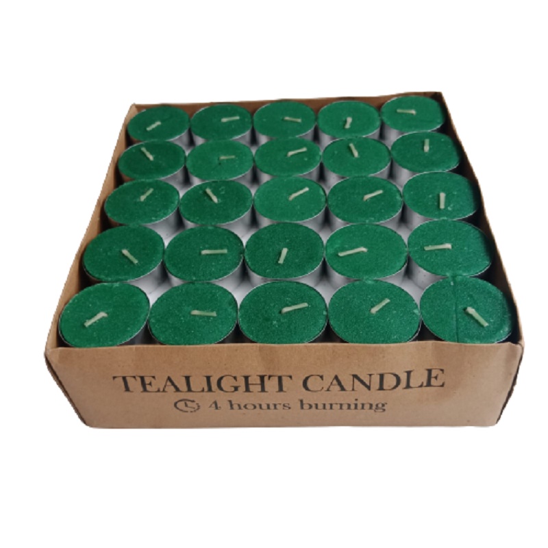 lilin tealight berwarna isi 100 pcs