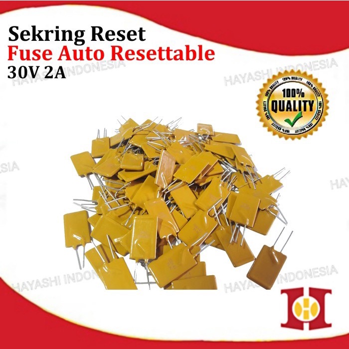 Sekring Reset Otomatis Auto Resettable Fuse Self Recovery PPTC 30v 2A - 10pcs