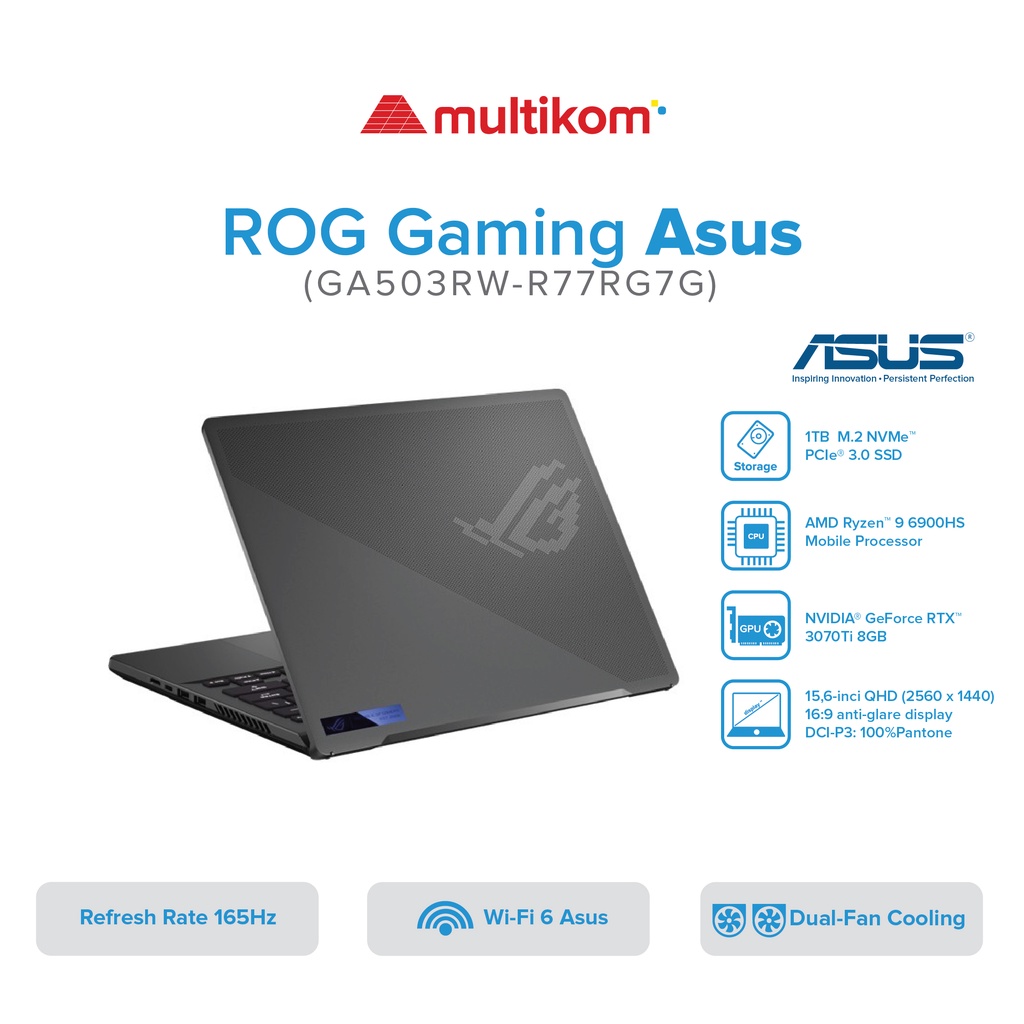 ASUS ROG ZEPHYRUS G15 GA503RW-R77RG7G-O R7-6800H 16g 1T RTX3070TI W11