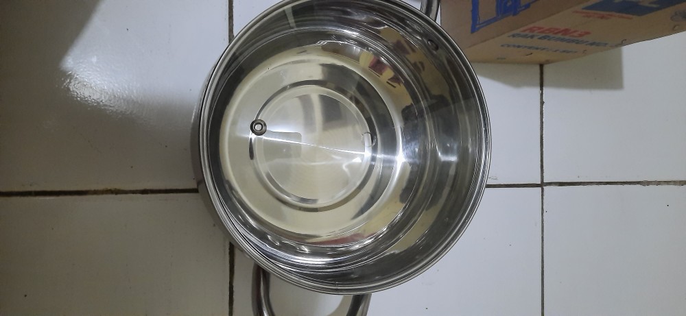 Panci Stainless Calypso Steel +tutup Kaca Size (1,7)/(2,4)/(2,9)/ Panci Di Jual Per-biji