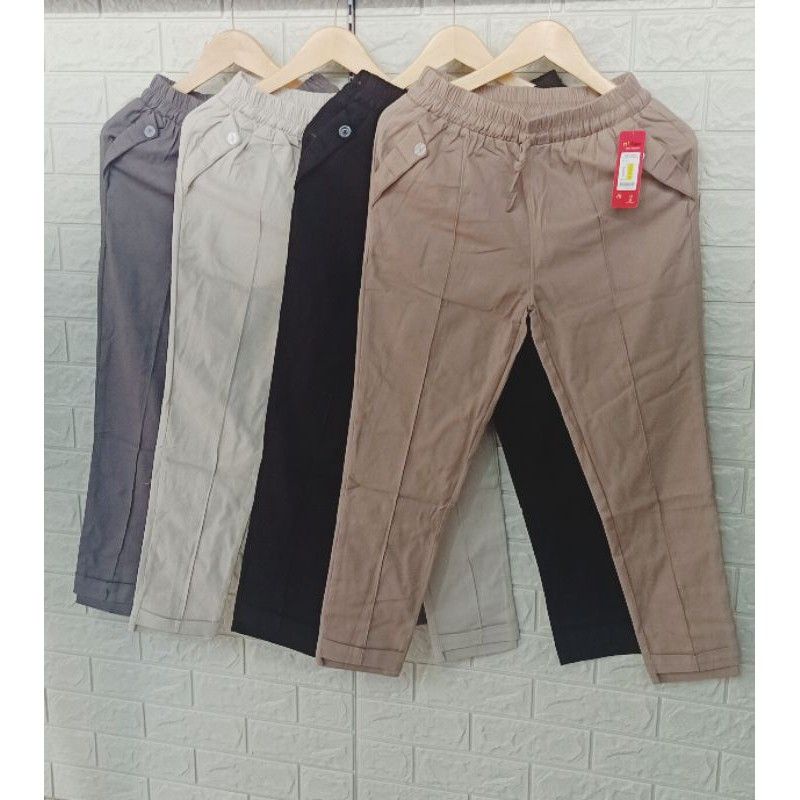 PROMO CELANA WANITA BAGGY PANTS SUPER PREMIUM GRADE A ( HALUS DAN TEBAL ) UKURAN XL JUM