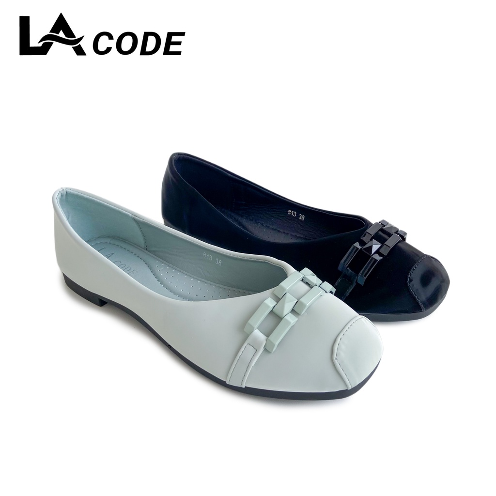 Lacode Flat Shoes Sepatu Pansus Wanita Slip On Import