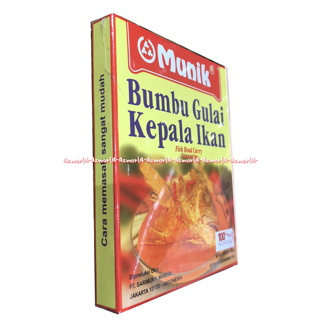 Munik Bumbu Gulai Kepala Ikan Fish Bead Curry Seasoning 105gr Bumbu Masak Instan