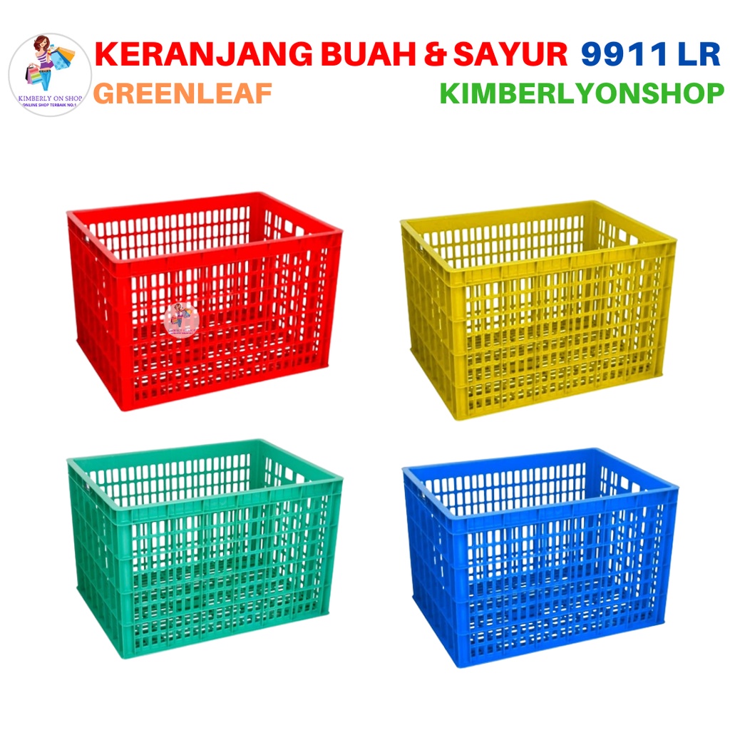 Keranjang Industri Box Container 9911 LR Atari Green Leaf