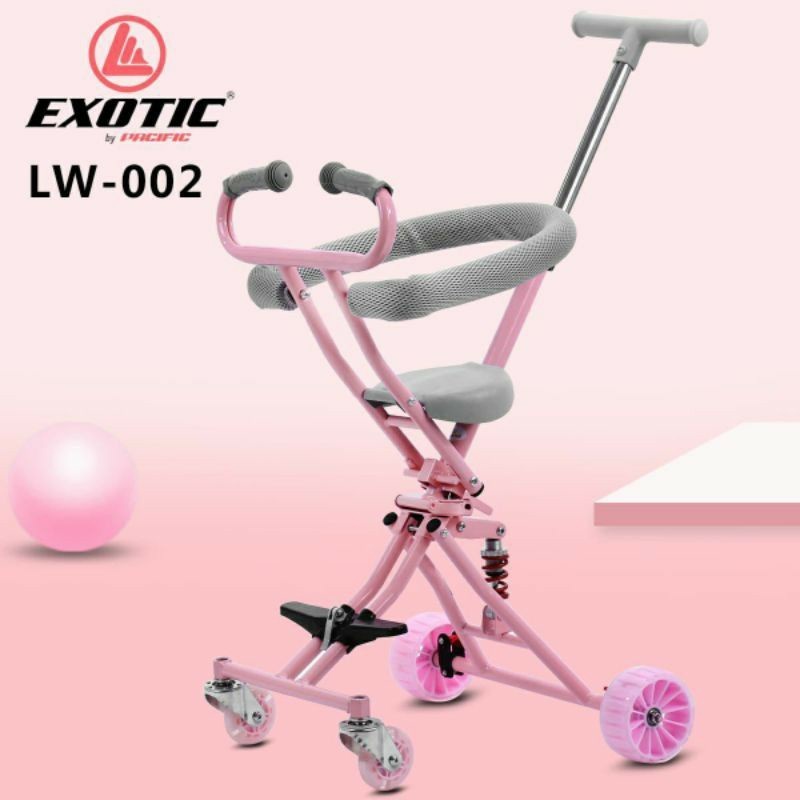 Exotic Magic Stroller LW 002/003/007/101/119/201/629-1 Kereta Dorong Bayi SNI-LW002 PINK
