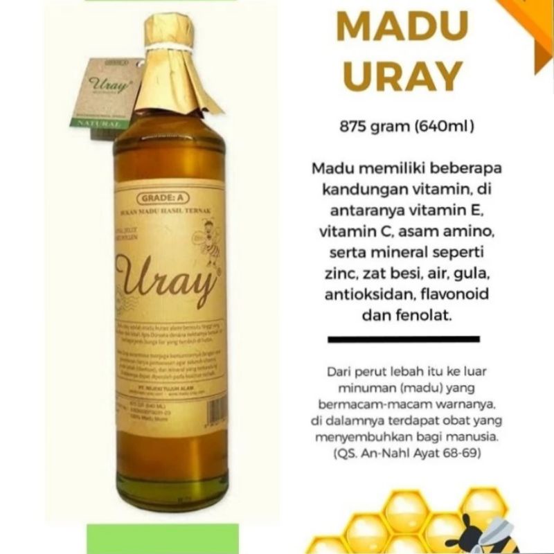 Madu Uray - Raw Honey 450gr / 875gr - Madu Murni