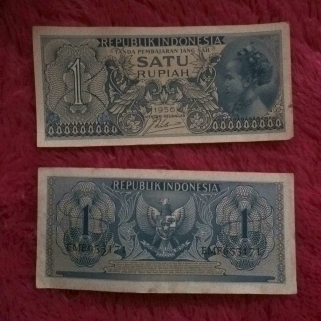 1 rupiah 1956