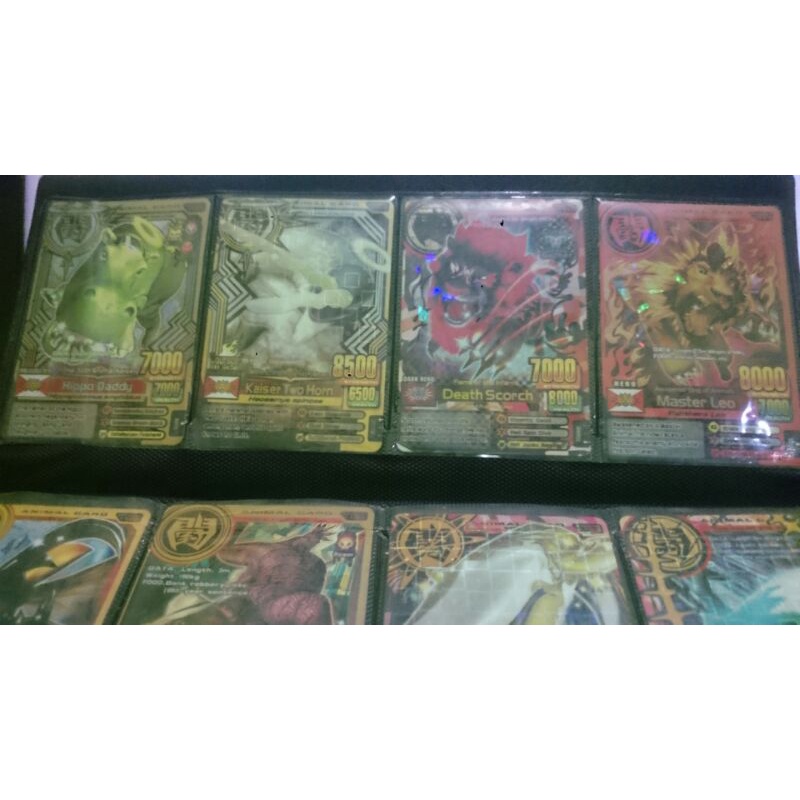 paket kartu animal kaiser ultra rare ori hippo dady,master leo,death scorch,kaiser two horn