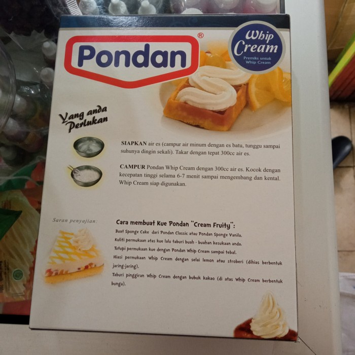

Krim- Pondan Whip Cream 150Gr Bubuk -Krim.