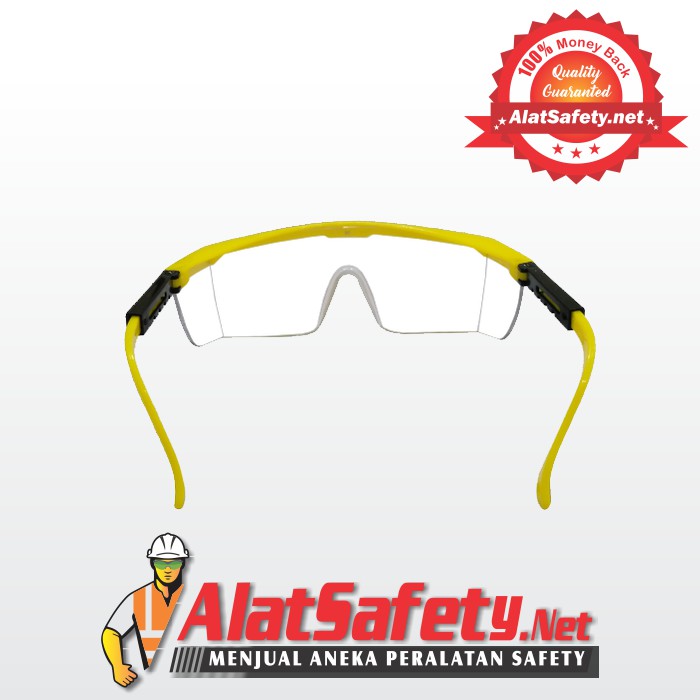Kacamata Safety / Kacamata Las Rush Kuning / Kacamata Clear Bening / Alat Safety