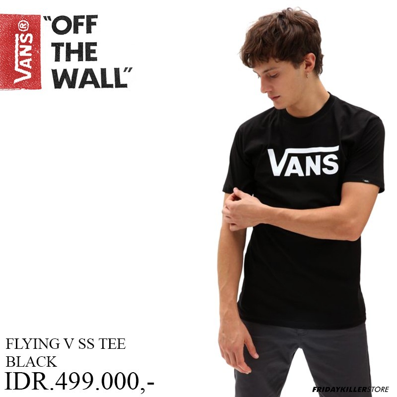 KAOS VANS OFF THE WALL | FLYING V SS TEE BLACK