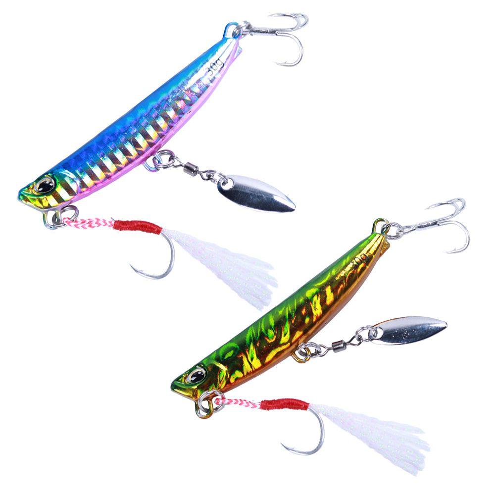 Preva Metal Fishing Lure Sequin Ikan Kecil Warna Warni 60G Lead Casting