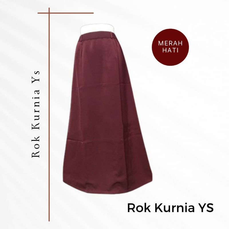 Rok Dasar Kurnia Ys. Pinggang Karet Ukuran standar (S,M,L,XL)-7