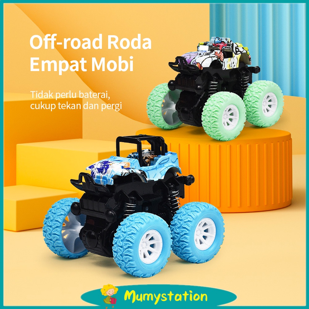 Mumystation mainan mobil anak / monster zap mainan mobil jip