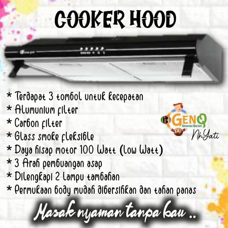 [READY] TOLONG BACA DESKRIPSI - COOKER HOOD BLUE GAZ
