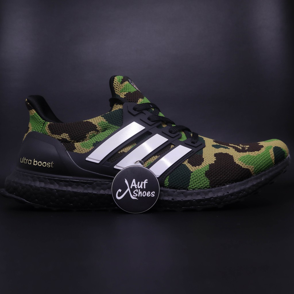 bape x ultra boost green camo