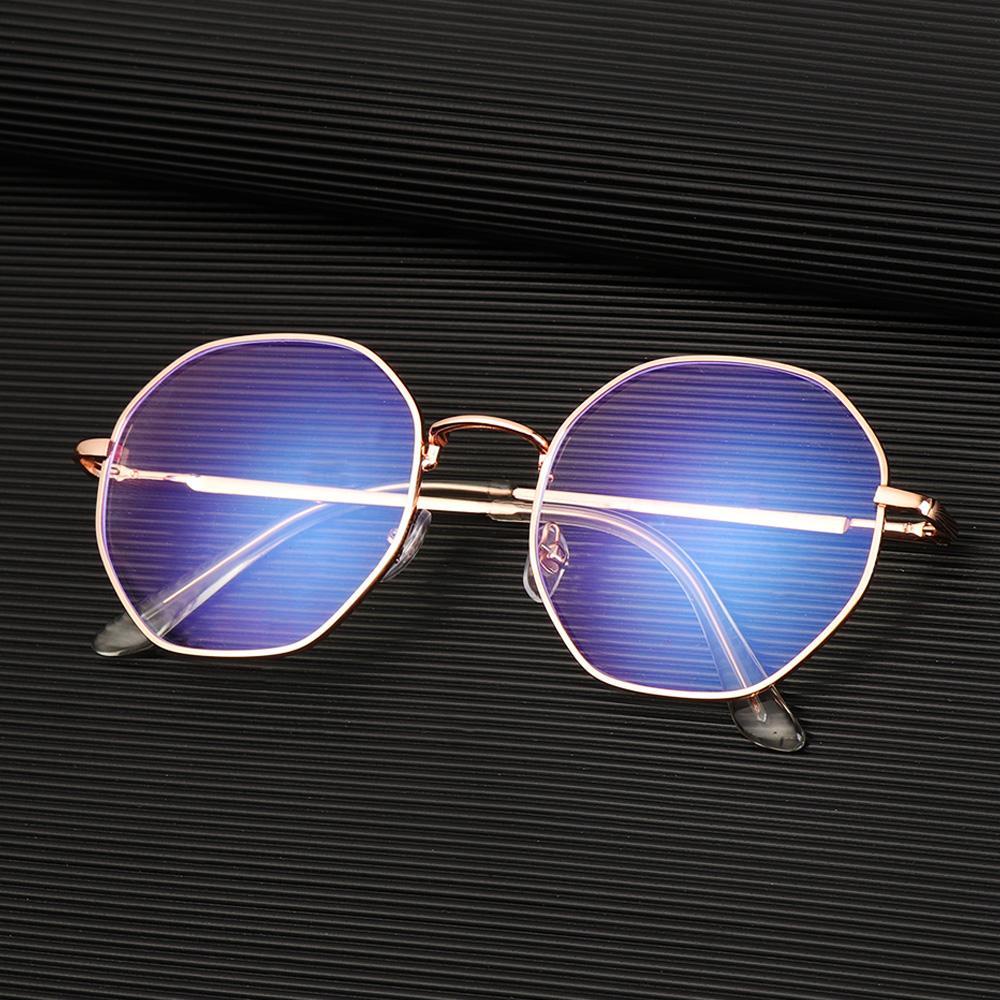 Suyo Kacamata Anti-Cahaya Biru Klasik Octagon Eye wear Myopia Optical Mirror