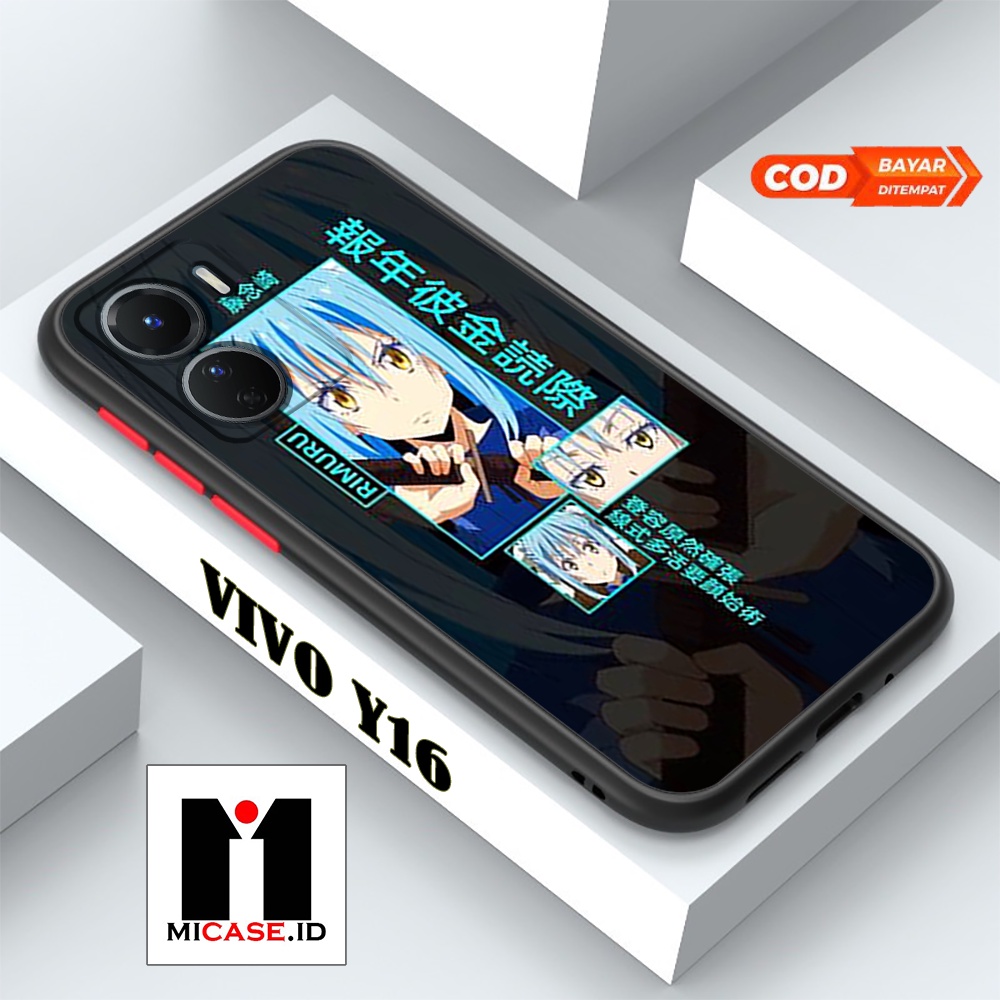Case VIVO Y16 - Casing VIVO Y16 Fashion Case Terbaru 2022 MI.CASE [ RIMURU TEMPEST ] Soft Case Glass