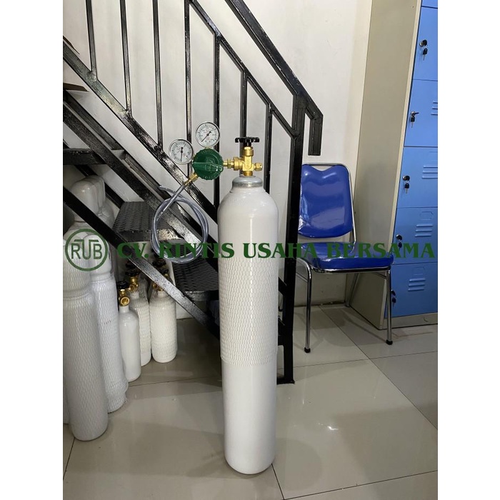 Regulator Tabung Oksigen 2M3 + Regulator Untuk Packing Ikan + Selang