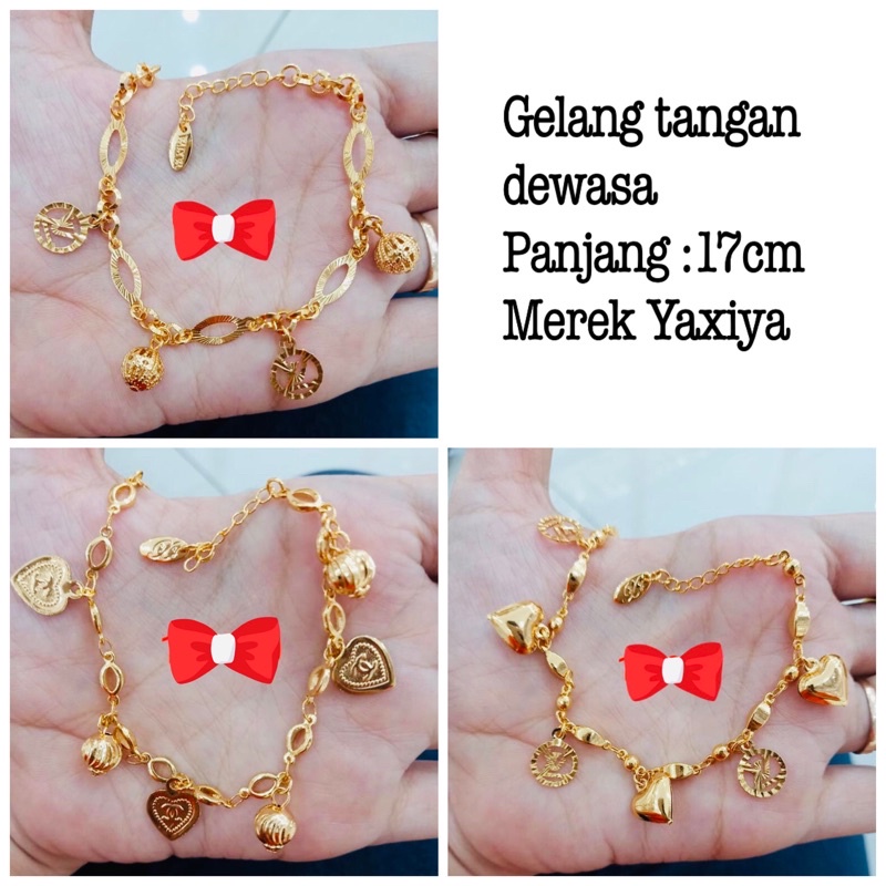 Gelang tangan rombe emas dewasa Yaxiya