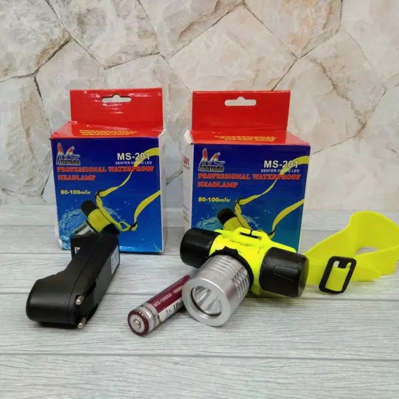 Senter Kepala Menyelam / Senter Diving Mitsuyama MS-201