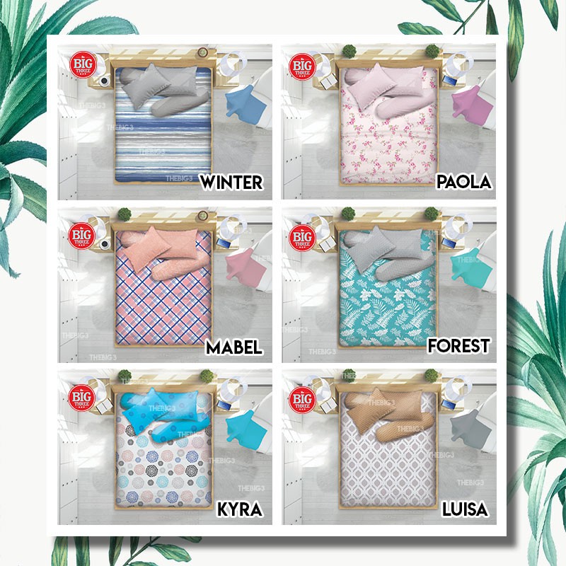 Sprei ALL NEW MY LOVE 200x200 Tinggi 30 motif Kalia Kyra Winter Forest Lavenia Gardena Haruka Inara Bohemian Coastal Nigella Triangles Farah Mabel Furano Enzo Dea Linnea Village Fiero Pink Polka Maple leaf Bulma Sayuri Kolase  - Super King 200 T30 SP