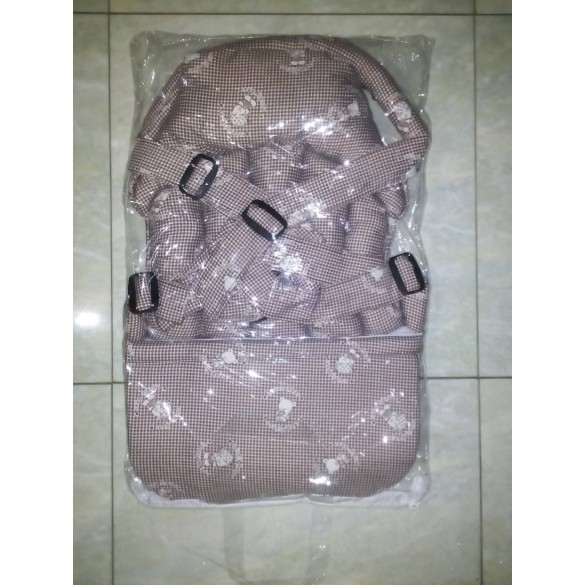 1PCS GENDONGAN BAYI DEPAN, Motif Bear Garis Kotak / Baby Carrier / Ransel Bayi / Baby Wrap Tuwill