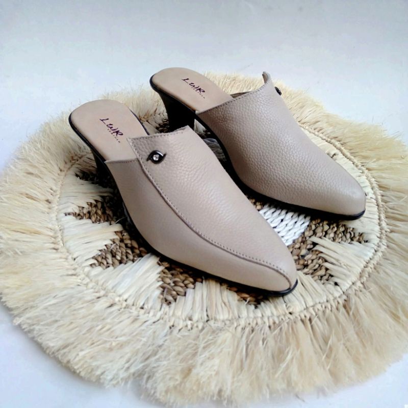 Lwr Leather Sepatu Sandal Wanita Asli Kulit Bustong Kulit Wanita Hells