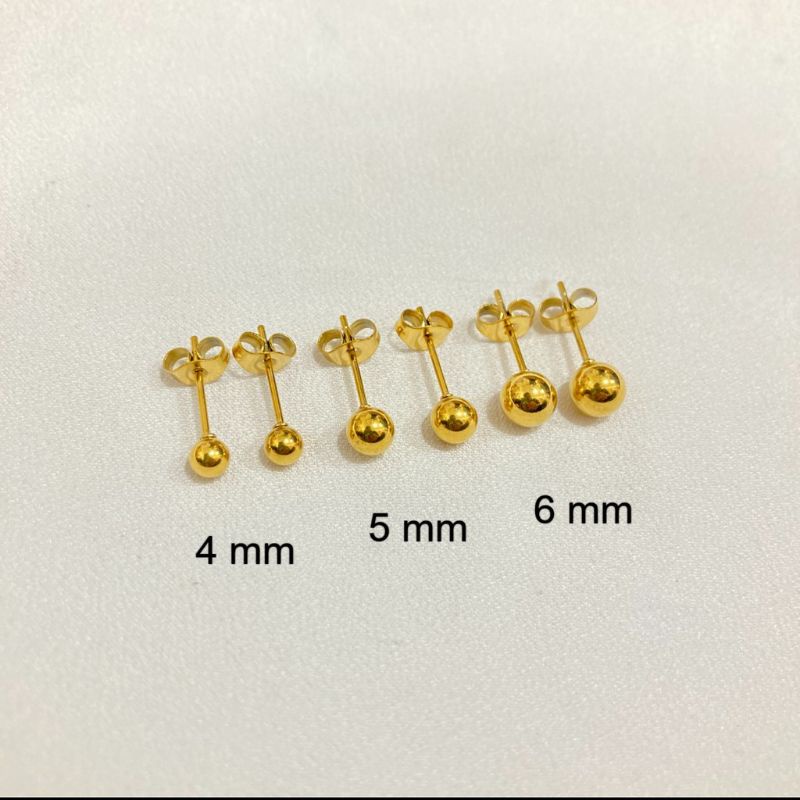 Anting Tusuk titanium anti karat anti alergi