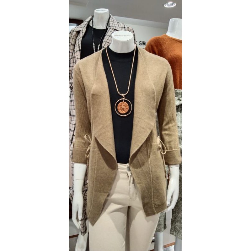 cardigan rajut wanita novel mice