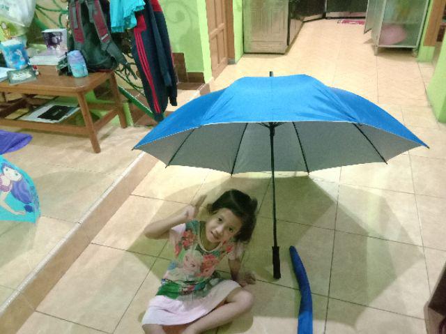 Jktumbrella - Payung Tongkat Golf Polos Warna (plus Sarung) - 76001