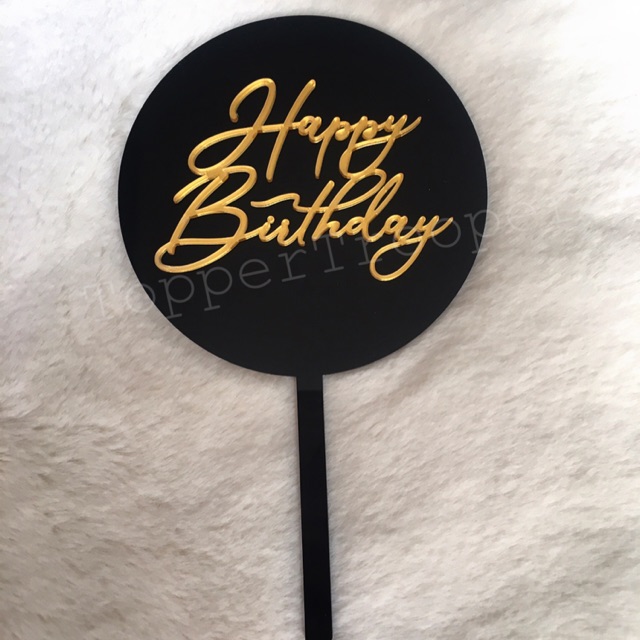 Topper Kue | Cake Topper Akrilik ready