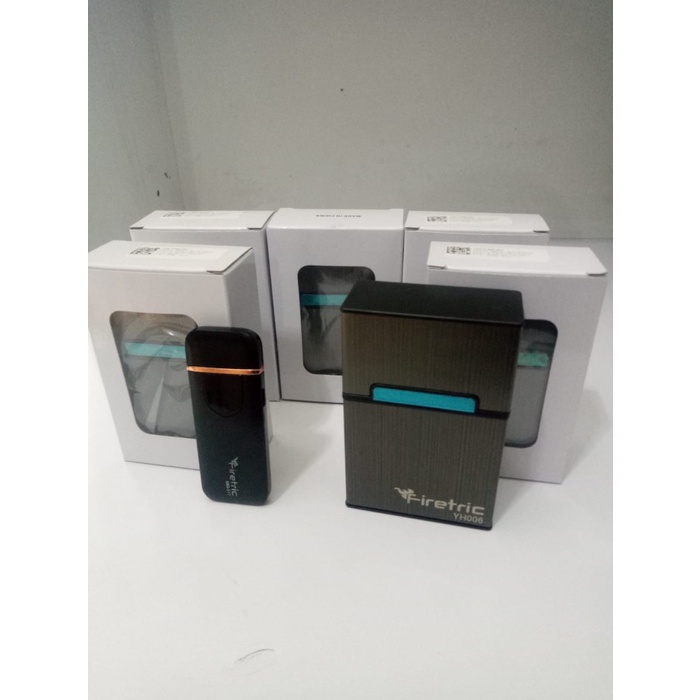 Paket combo tempat rokok + korek USB murah meriah