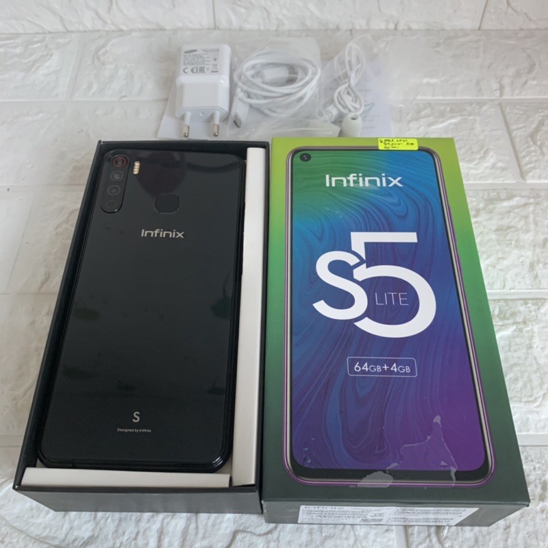 Infinix S5 Lite ram 4GB 64GB Black Bekas - Fullset Resmi - second