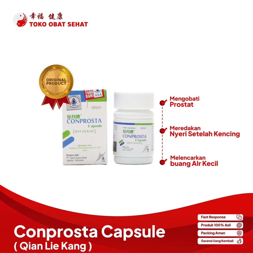 CONPROSTA obat prostat - infeksi saluran kencing - kencing tidak lancar dan sakit