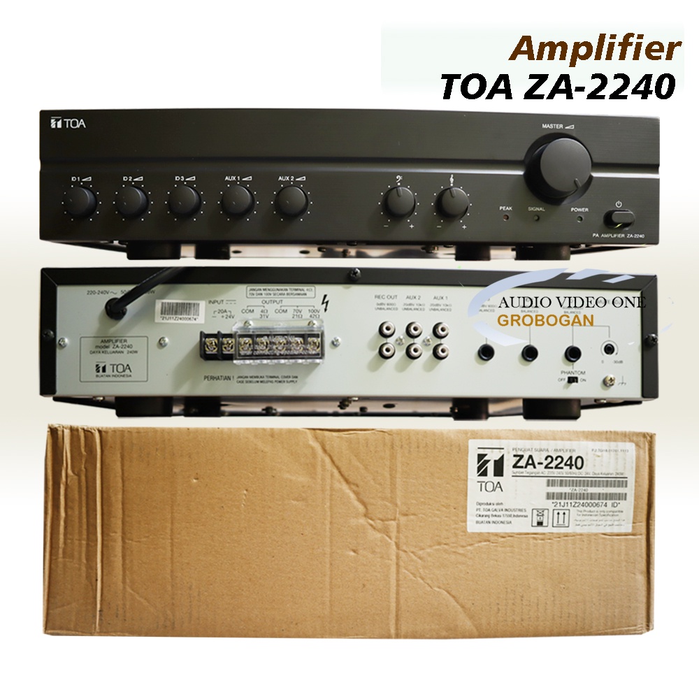 Toa Amplifier ZA-2240 Power Ampli Masjid dan Gedung Untuk Corong dan Speaker Toa-ZA 2240 Asli