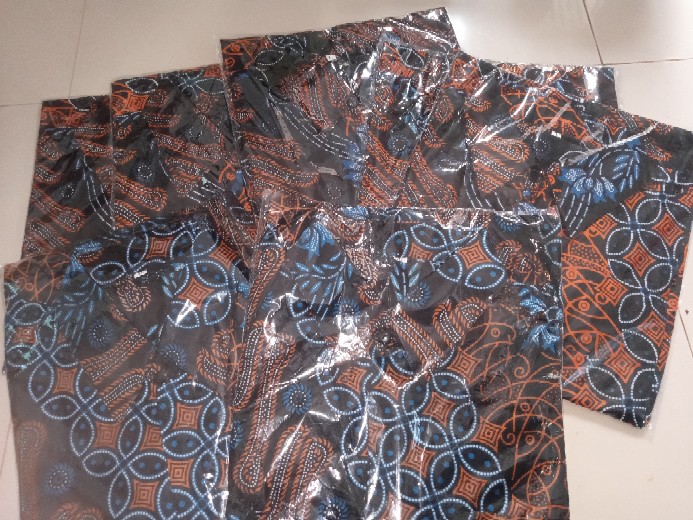 Baju Batik Pria Abadi Batik Kemeja Batik Pria Lengan Pendek Terviral Di Shopee