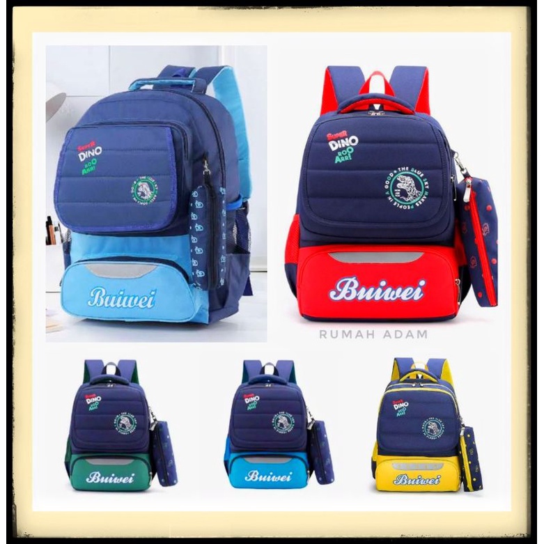 TAS RANSEL ANAK DINO - TAS SEKOLAH buiwai Backpack Korea Fashion Lucu